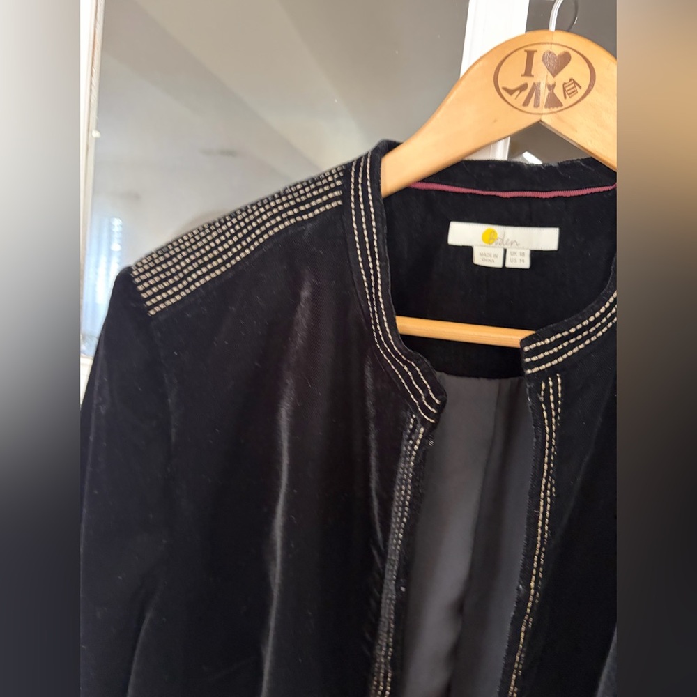Boden Grosvenor Velvet Duster - Size 14 - Picture 7 of 11